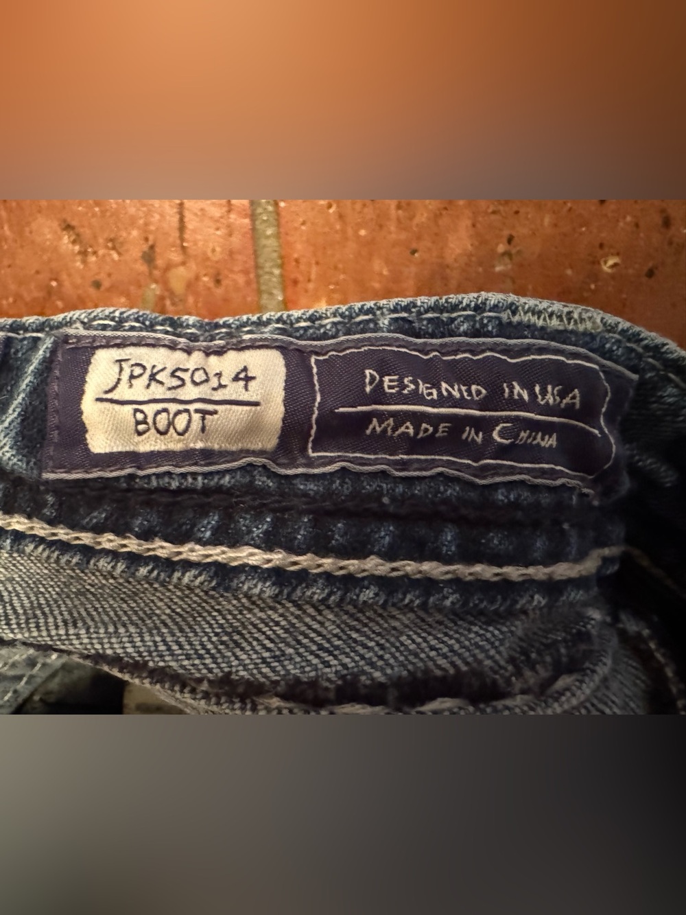 Miss Me Girls Size 10 Bootcut Jeans Rhinestone Embellished Western Y2K - Picture 7 of 14